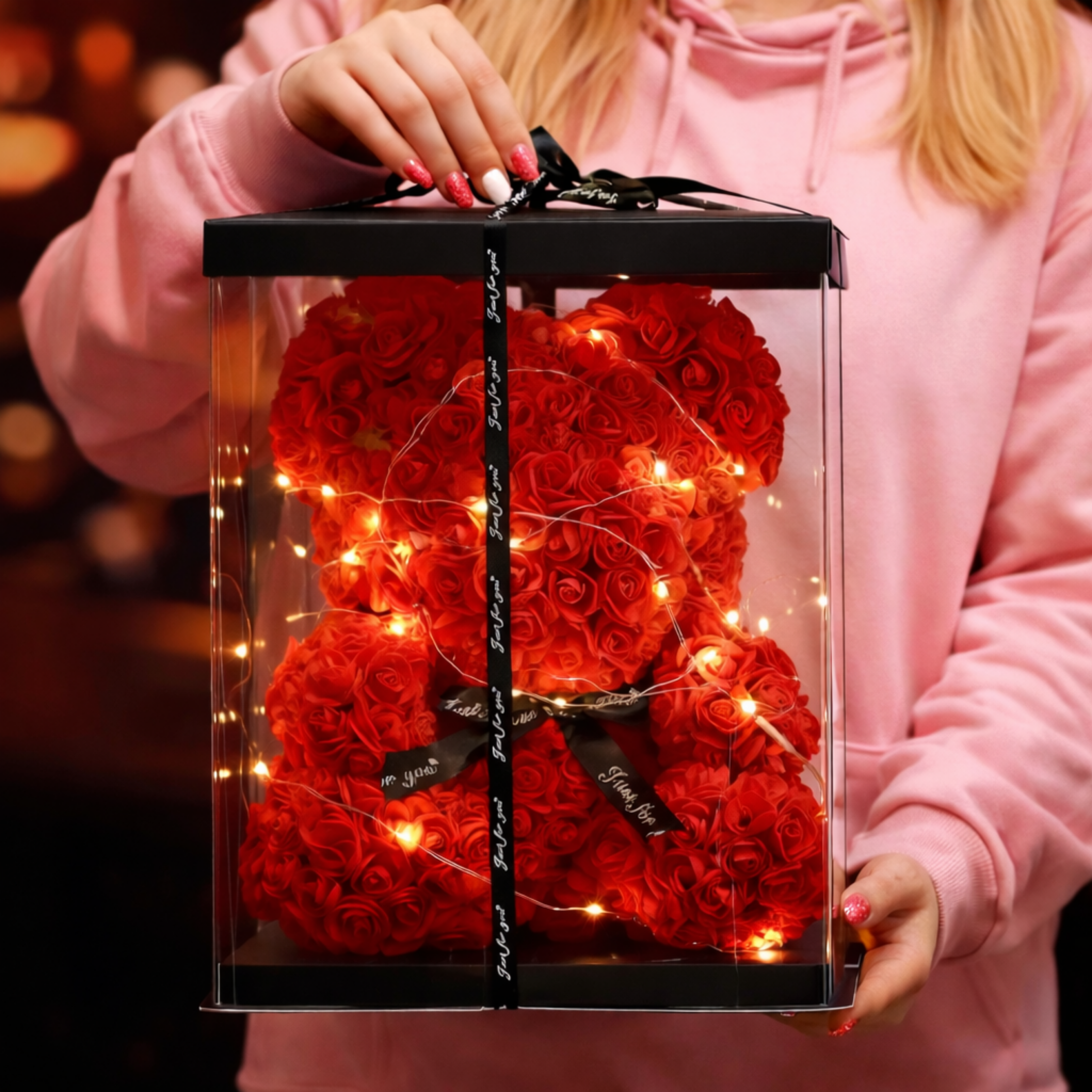 Osito de Rosas San Valentín